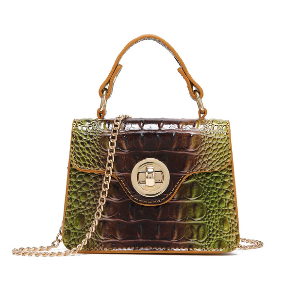 Mini Crocodile Pattern Clutch