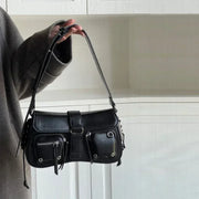 Y2K Gothic Shoulder Bag – Korean Harajuku Vintage PU Handbag for Women