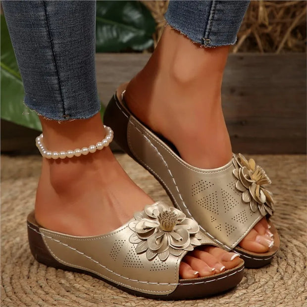 Shoes Women Sandals Summer Elegant Shoes Woman Slides Sandals Ladies Wedge Sandals For Women Casual Footwear Slipper Female