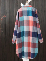 Women’s Plaid Cotton Shirt