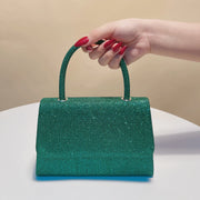 Sequins Glitter Evening Bags Bucket Design Handle Handbags Golden Color Cover Open Style Shoulder Clutch Bags