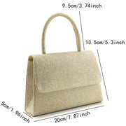 Sequins Glitter Evening Bags Bucket Design Handle Handbags Golden Color Cover Open Style Shoulder Clutch Bags