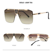 Oversized Rimless Sunglasses