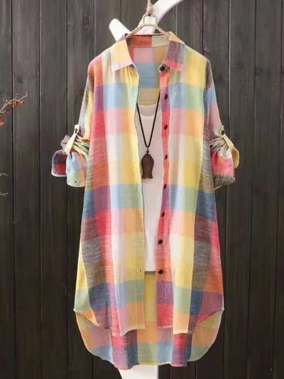 Women’s Plaid Cotton Shirt