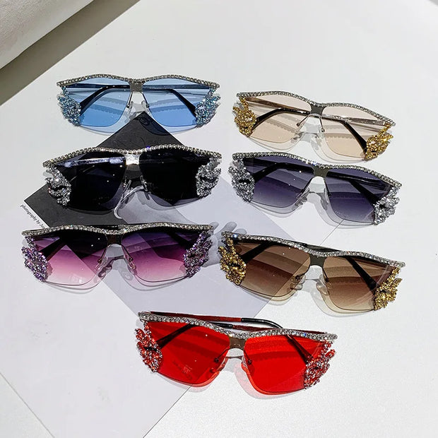 Vintage Y2K Diamond Sunglasses