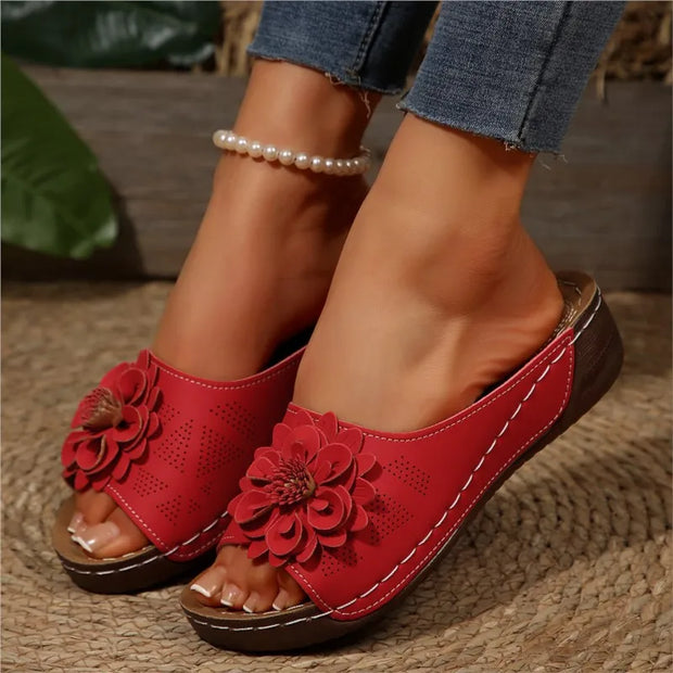 Shoes Women Sandals Summer Elegant Shoes Woman Slides Sandals Ladies Wedge Sandals For Women Casual Footwear Slipper Female
