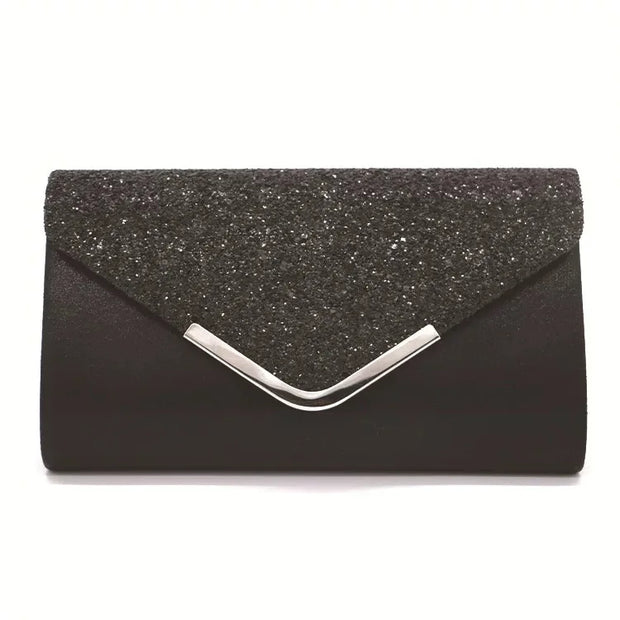 Glitter Bling,Shiny Elegant And Fashionable Envelope Clutch Bag, Party Wedding Handbag For Women Dinner Bag