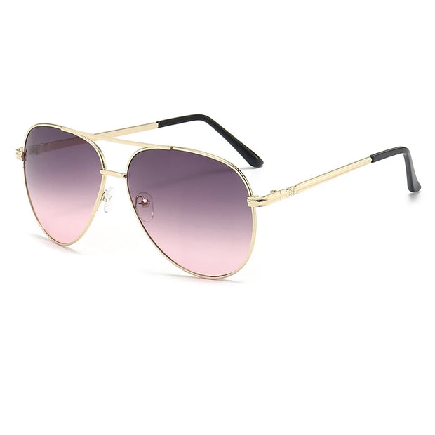Women’s Vintage Oval Gradient Lens Sunglasses