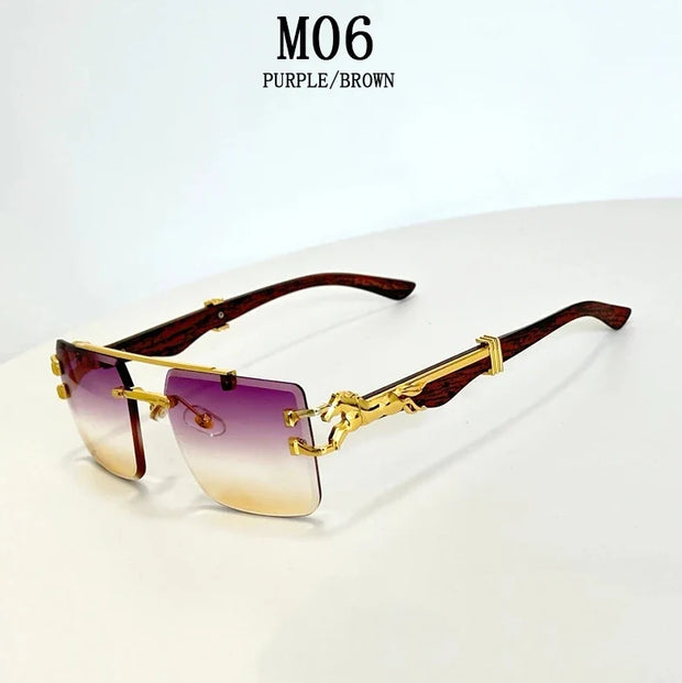 Rimless Designer Sunglasses