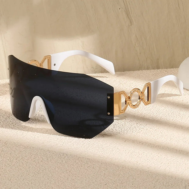 Oversized Rimless sunglasses