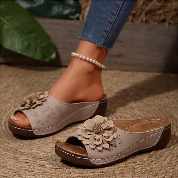 Shoes Women Sandals Summer Elegant Shoes Woman Slides Sandals Ladies Wedge Sandals For Women Casual Footwear Slipper Female