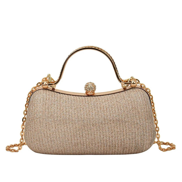 Luxury Glitter Mini Evening Bag – Women’s Rhinestone Chain Clutch for Party, Wedding & Prom