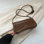 Ladies Shoulder Crossbody Bags  Women Underarm Bags Solid Color Small Top-handle Bags Purse Female Daily Handbags PU Leather