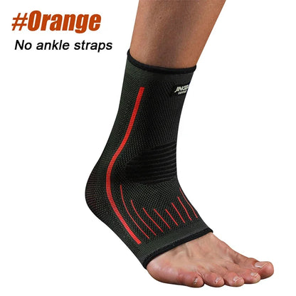 1PCS Ankle Brace Compression Sleeve with Adjustable Straps