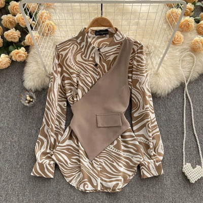 Slimming Two-Piece Illusion Top