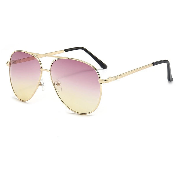 Women’s Vintage Oval Gradient Lens Sunglasses