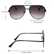 Women’s Vintage Oval Gradient Lens Sunglasses