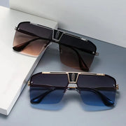 Oversized Rimless Sunglasses