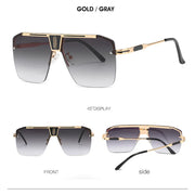 Oversized Rimless Sunglasses