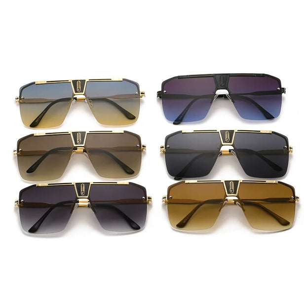Oversized Rimless Sunglasses