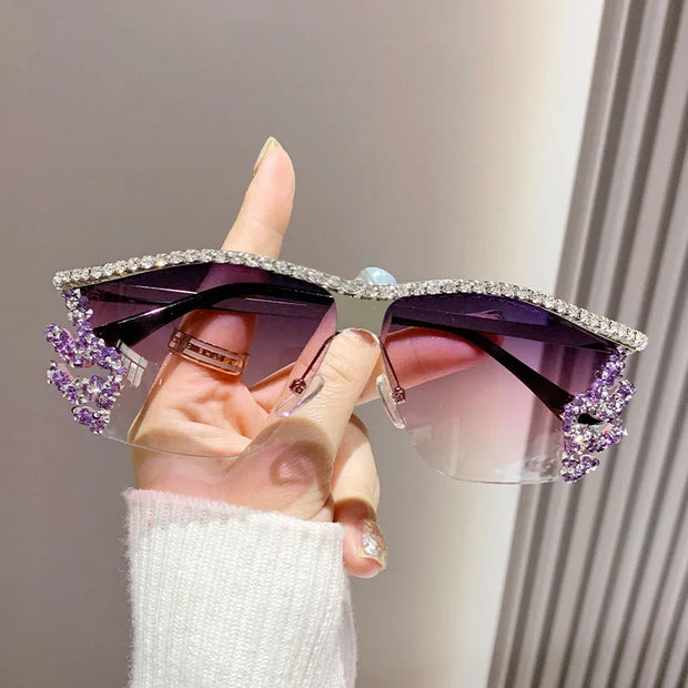 Vintage Y2K Diamond Sunglasses