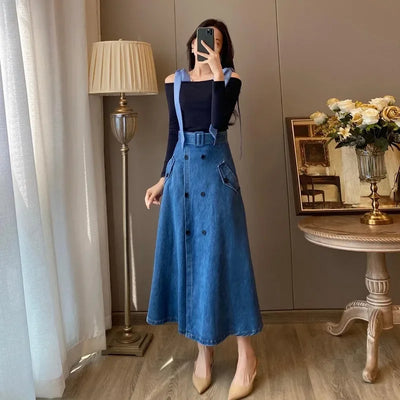 Temperament Casual Denim Dress for Women | Slim Hooded Vintage Cowboy Spring-Summer