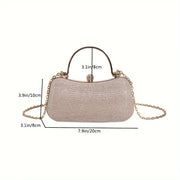 Luxury Glitter Mini Evening Bag – Women’s Rhinestone Chain Clutch for Party, Wedding & Prom