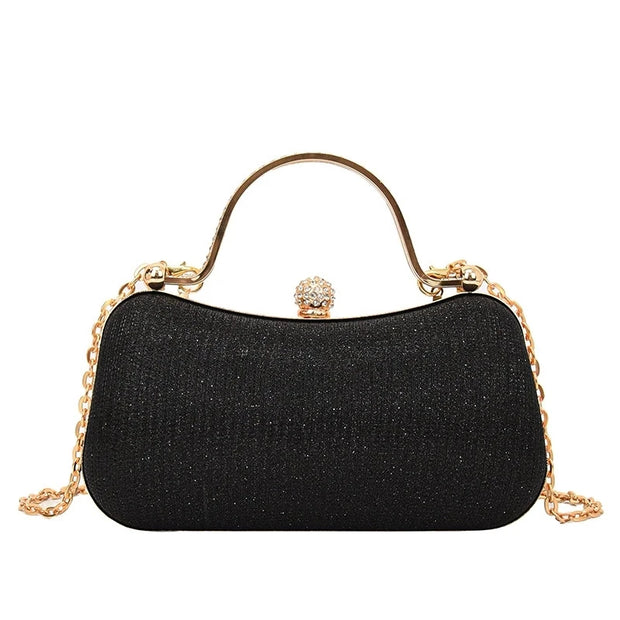 Luxury Glitter Mini Evening Bag – Women’s Rhinestone Chain Clutch for Party, Wedding & Prom
