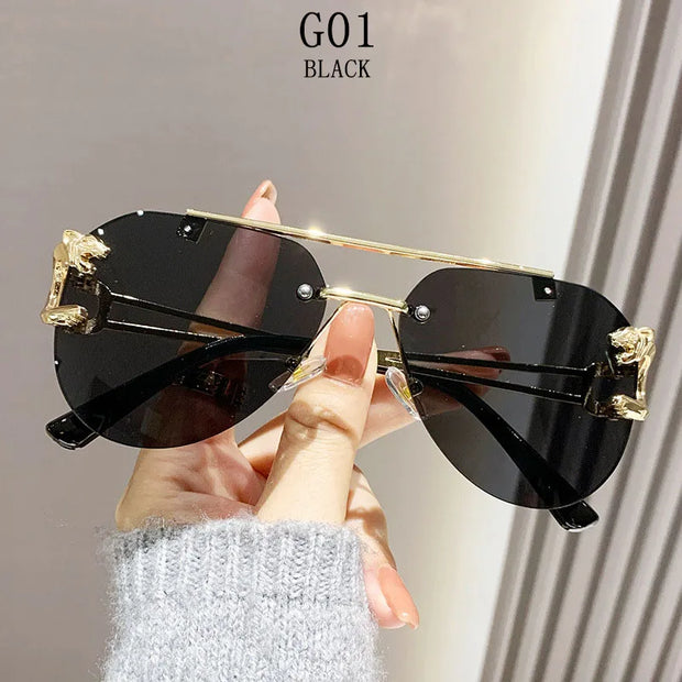 Rimless Designer Sunglasses