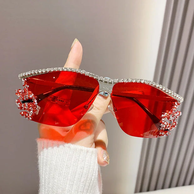 Vintage Y2K Diamond Sunglasses