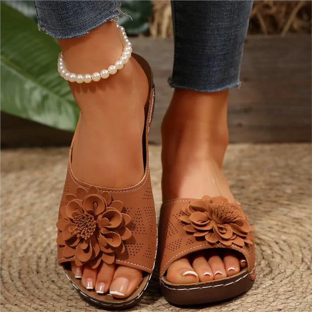 Shoes Women Sandals Summer Elegant Shoes Woman Slides Sandals Ladies Wedge Sandals For Women Casual Footwear Slipper Female