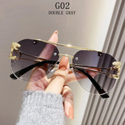 Rimless Designer Sunglasses