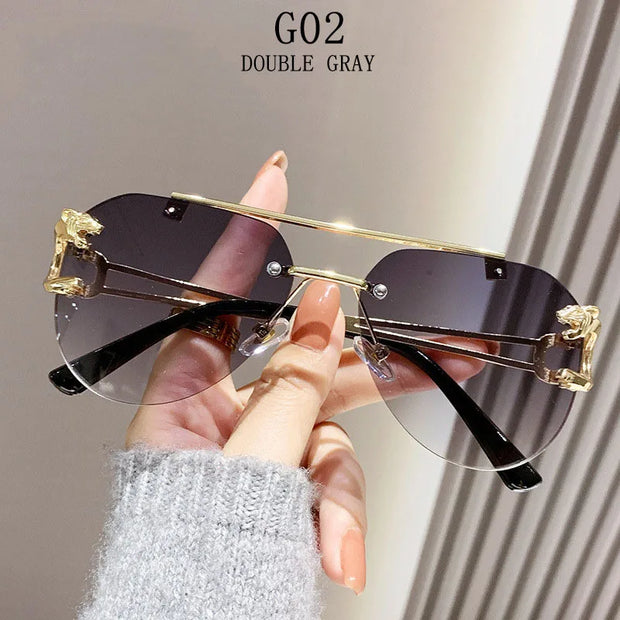 Rimless Designer Sunglasses