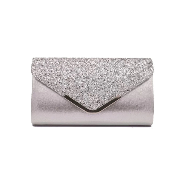 Glitter Bling,Shiny Elegant And Fashionable Envelope Clutch Bag, Party Wedding Handbag For Women Dinner Bag