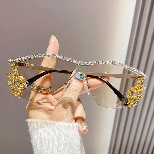 Vintage Y2K Diamond Sunglasses