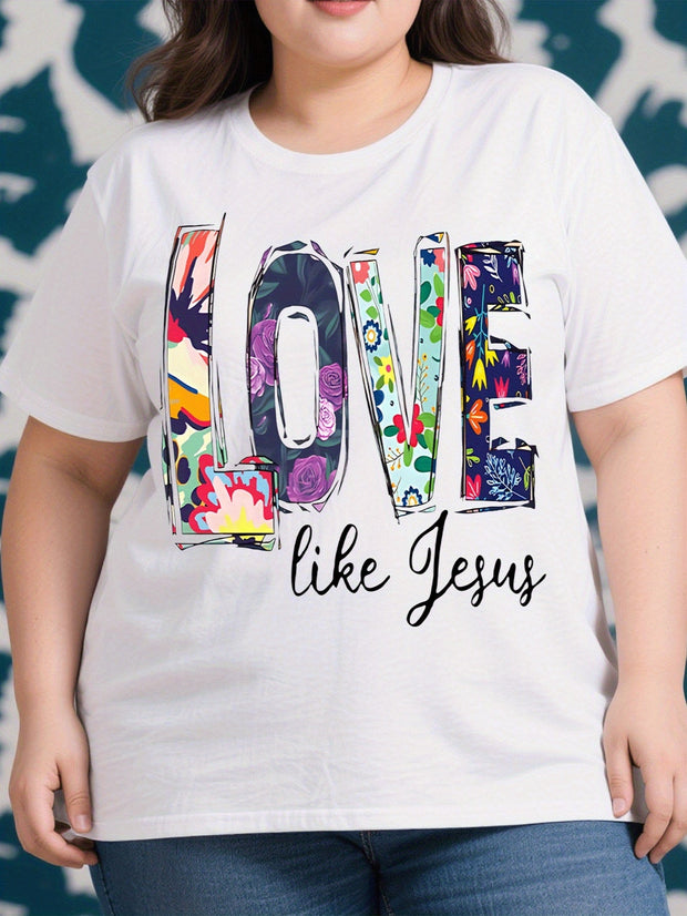 Words Floral Oversize T-Shirt