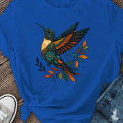 Women’s Dark Grey Bird Graphic T-Shirt – Casual Short Sleeve Top
