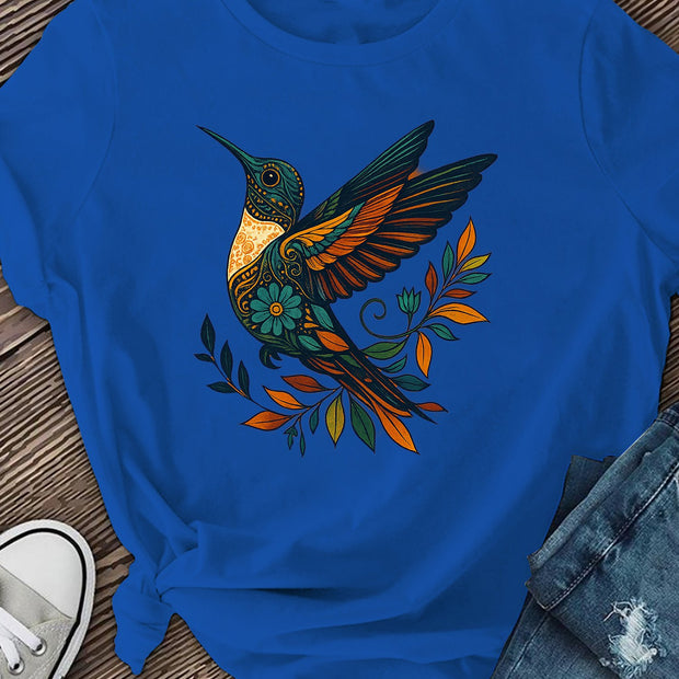 Women’s Dark Grey Bird Graphic T-Shirt – Casual Short Sleeve Top