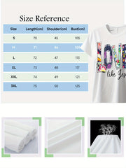 Words Floral Oversize T-Shirt