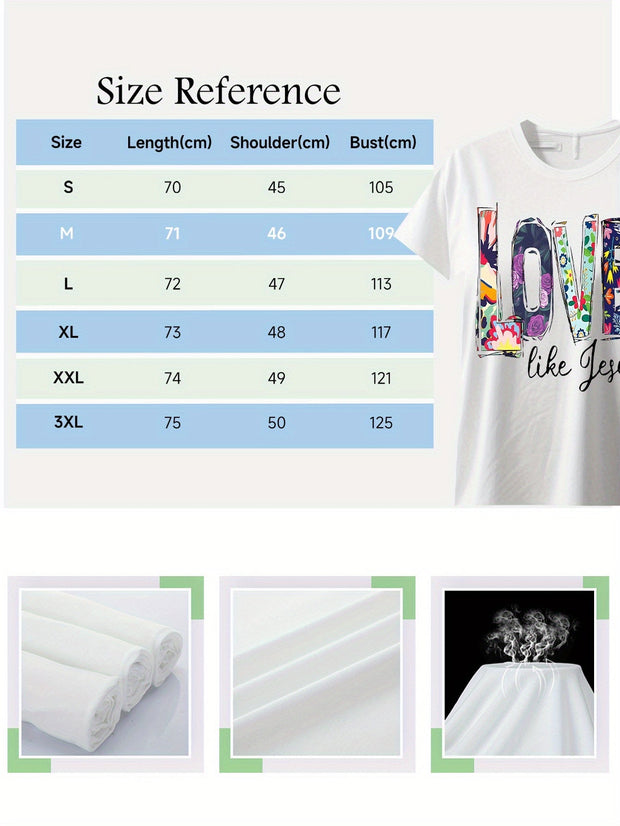 Words Floral Oversize T-Shirt
