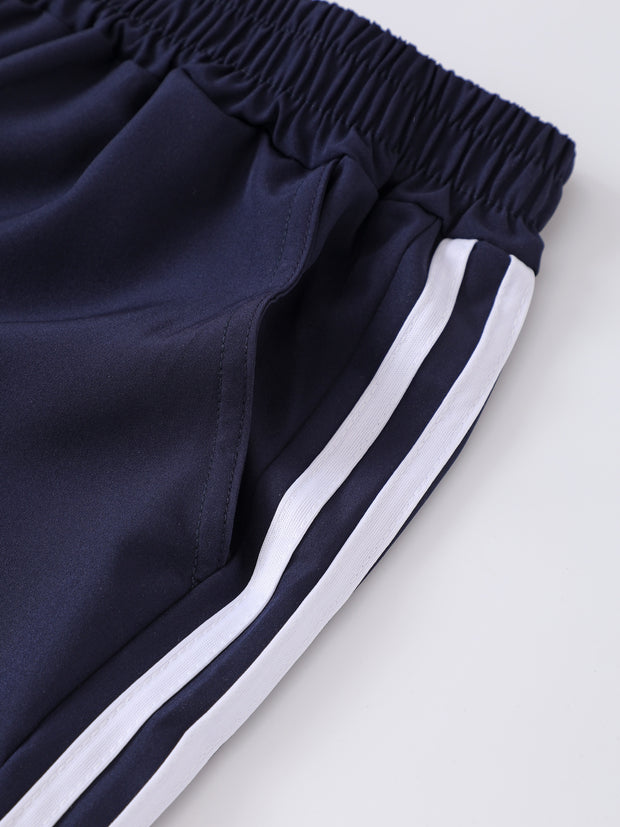Boys’ Athletic Pants 3-Pack – Elastic Waist Sports Joggers with Pockets